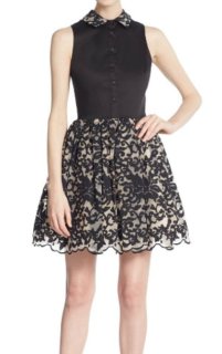 アリアナ・グランデ愛用、ヴァンサンカン掲載】Alice + Olivia アリスアンドオリビア Fila Lace-Overlay Party  Dress ピンク系 - インポートワンピース通販babyface