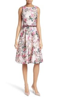 Ted Baker テッドベイカー オフショルダー花柄ドレス 22906