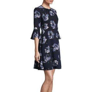 波瑠さんご着用】KATE SPADE New York ケイトスペード Encore Rose Flutter Dress - インポートワンピース 通販babyface