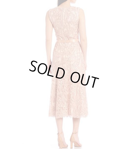 Tadashi Shoji タダシショージ Sequin Embroidered Corded Lace Midi