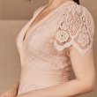 画像2: セール！Tadashi Shoji タダシショージ  DUMIN Lace Dress  ピンク系 (2)