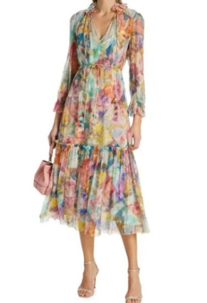 限定セール！ Zimmermann ジマーマン High Tide Floral Silk Midi Dress 20301 - インポートワンピース 通販babyface