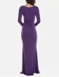 画像3: セール！Marchesa Notte マルケッサノッテ  MATTE RUCHED GOWN　パープル系  06271 (3)