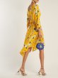 画像2: セール【サンドラブロック愛用】Diane von Furstenberg 　ダイアンフォンファステンバーグ　Eloise ラップ風ドレス　YELLOW FLORAL 08171 (2)