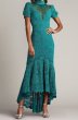 画像1: Tadashi Shoji タダシショージ  COVINA HIGH-LOW ILLUSION DRESS グリーン系   (1)