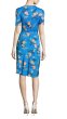 画像2: セール！Diane von Furstenberg 　ダイアンフォンファステンバーグ　Blue Floral Wrap Dress (2)