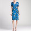 画像1: セール！Diane von Furstenberg 　ダイアンフォンファステンバーグ　Blue Floral Wrap Dress (1)