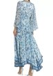 画像2: 【ニッキーヒルトン愛用】Alice + Olivia アリスアンドオリビア　  Sion Maxi Dress ブルー系 (2)