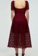 画像3: 【パリスヒルトン愛用】Self Portrait　セルフポートレート　Burgundy Guipure lace midi dress  09091 (3)