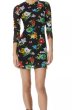 画像1: Alice + Olivia アリスアンドオリビア  　Delora Floral Print Mini Dress　Black Floral (1)