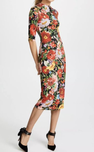 画像1: Alice + Olivia アリスアンドオリビア　  Delora Blooming Garden Dress (1)