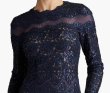 画像3: Tadashi Shoji タダシショージ   Bremer Sequin Embroidered Dress　ネイビー系 (3)