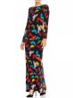 画像1: 【 パリスヒルトン愛用、ドラマ使用】Alice + Olivia アリスアンドオリビア　 Rosaria Butterfly Print Maxi Dress (1)