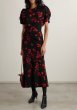 画像1: 限定販売！【矢田亜希子さん、工藤静香さん着用】VICTORIA BECKHAM  ヴィクトリアベッカム　Floral Gathered Waist Midi-Dress  12091 (1)