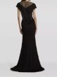 画像2: セール！ Tadashi Shoji  タダシショージ　 Prem Eyelash Yarn Illusion Gown　ブラック (2)