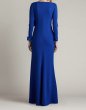 画像2: Tadashi Shoji タダシショージ   WELDON DRAPED HALF BOW GOWN ブルー (2)