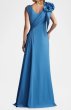 画像2: Tadashi Shoji タダシショージ   BARLOWE Crepe Gown  ブルー系  12193 (2)