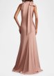 画像2: Tadashi Shoji  タダシショージ   　SIMS SHOULDER BOW HALTER GOWN　ピンク (2)