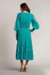 画像2: Tadashi Shoji タダシショージ  NYSSA  Pin-Tuck Long Sleeve Midi Dress　グリーン、ブルー系 (2)