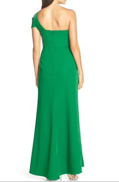 BCBGMaxAzria Annely one shoulder gown